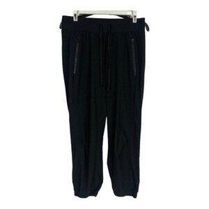 Z By Zella Womens Black Elastic Waist Jogger Pants Size Medium